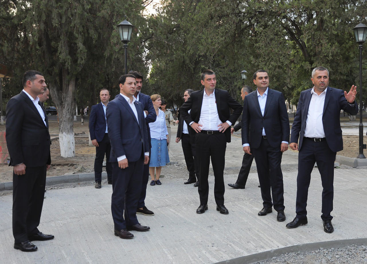 „ქართული ოცნების" ლიდერებმა გარდაბნის პარკის სარეაბილიტაციო სამუშაოები დაათვალიერეს