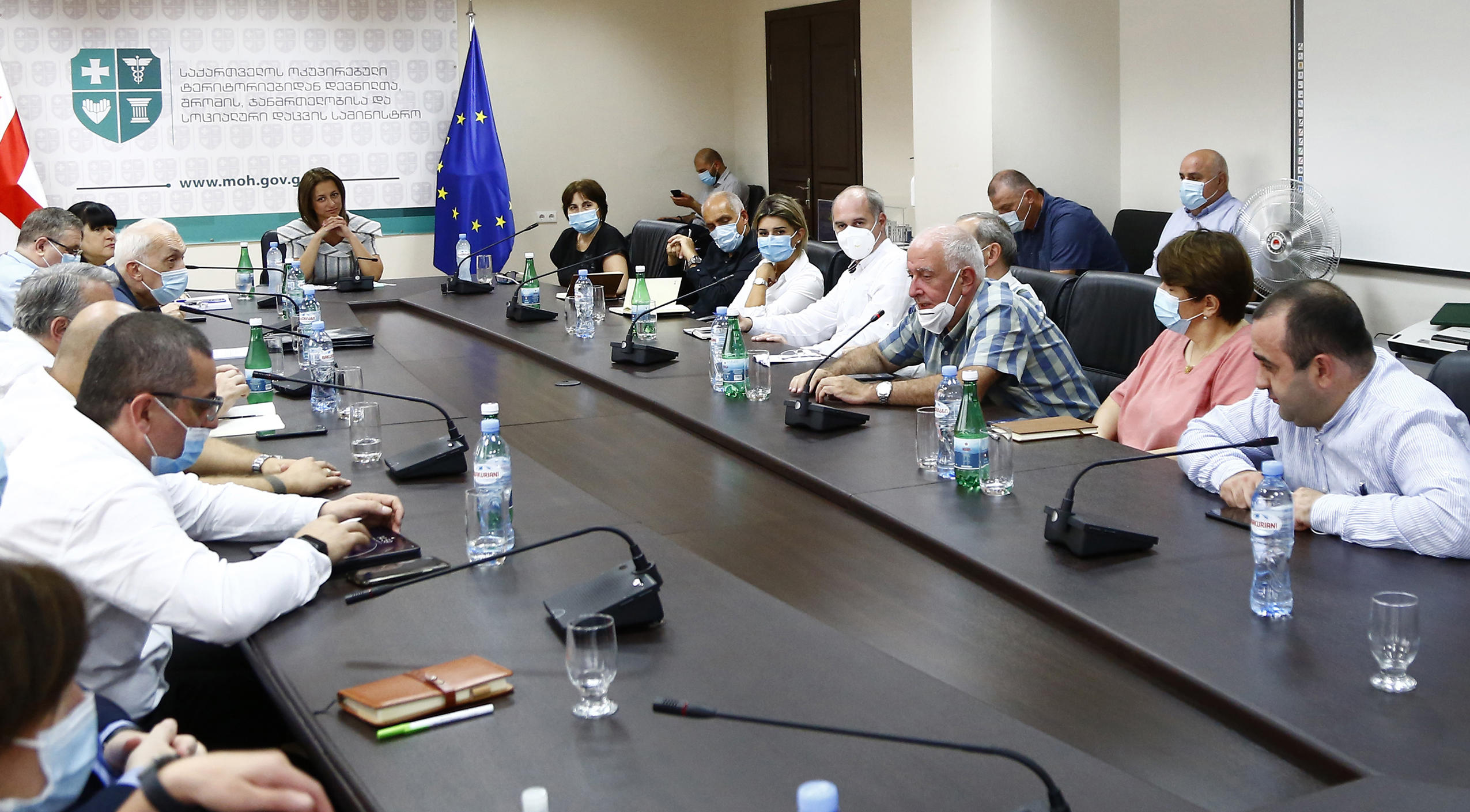 ეკატერინე ტიკარაძე იმ კლინიკების ხელმძღვანელებს შეხვდა, რომლებიც СOVID-19-ის მართვაში არიან ჩართულები