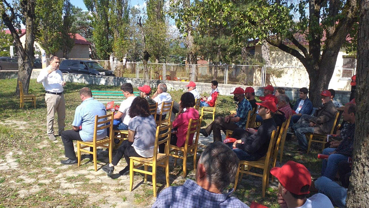 „თავისუფალი საქართველოს“ ლიდერები, საჩხერეში ადგილობრივ ამომრჩევლებს შეხვდნენ