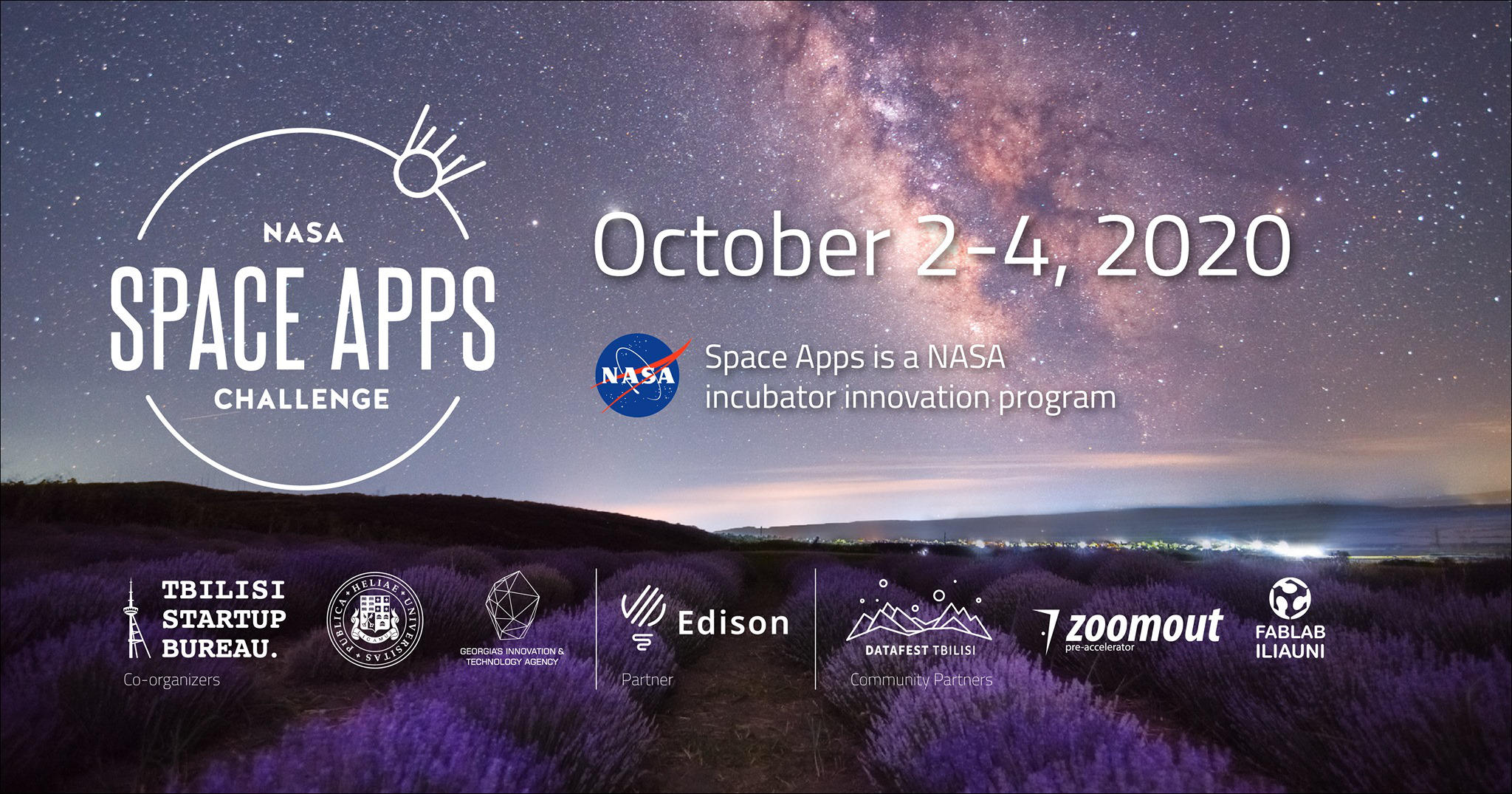 NASA Space Apps Challenge 2020 ონლაინ რეჟიმში გაიმართება
