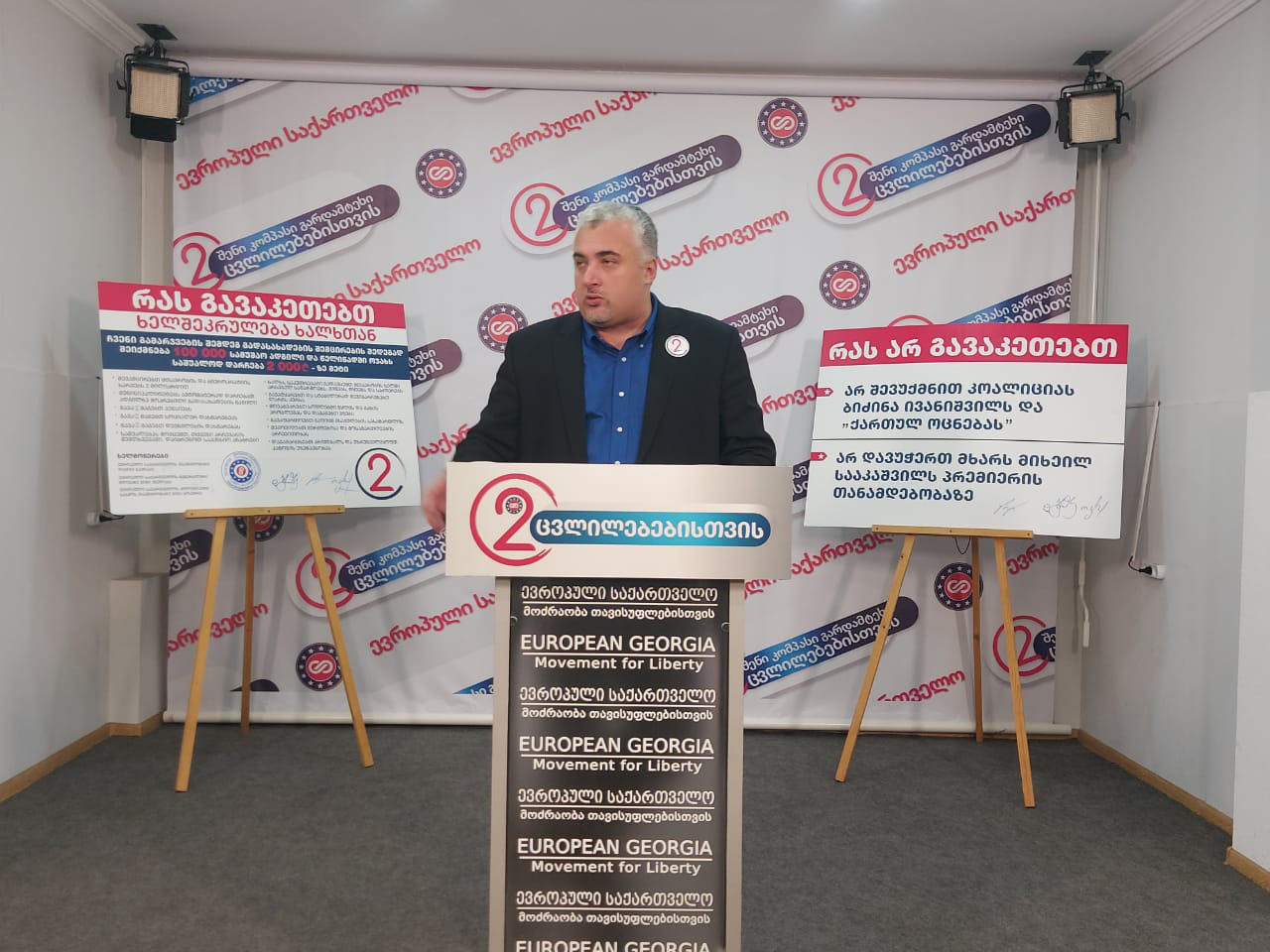 17 октября «Европейская Грузия» проведет шествие от площади Республики к бизнес-центру Бидзины Иванишвили