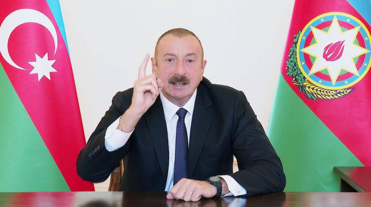 Ilham Aliyev: Azerbaijan’s Armed Forces have raised Azerbaijan’s flag over the ancient Khudaferin Bridge