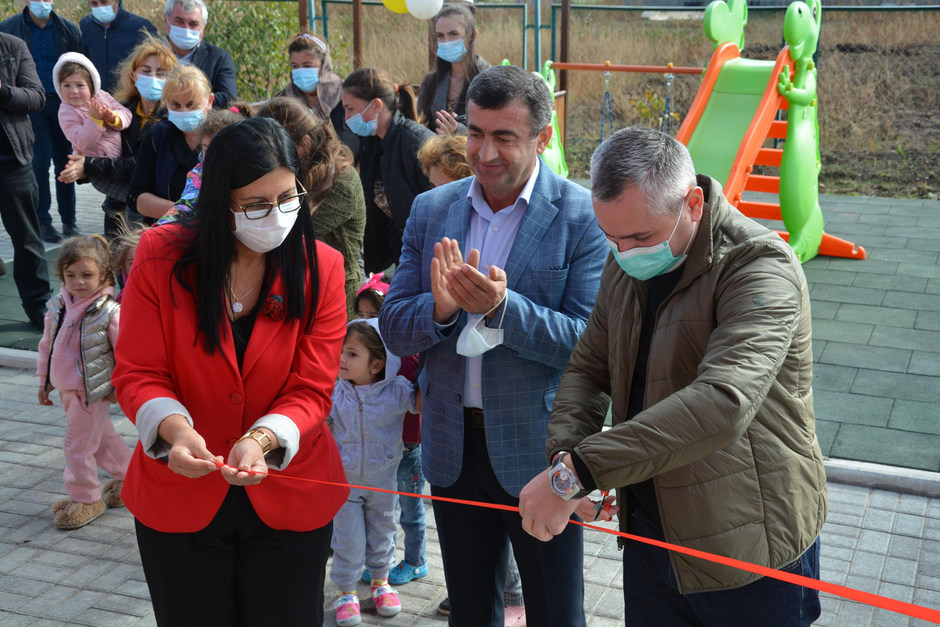 ფრეზეთის დევნილთა ჩასახლებაში ახალი საბავშვო ბაღი აშენდა