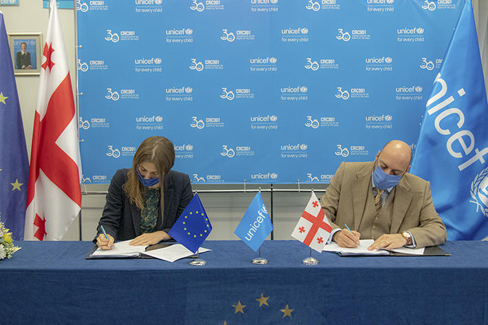 ევროკავშირი და გაერო-ს ბავშვთა ფონდი საქართველოში ბავშვთა უფლებების დასაცავად ერთობლივ ინიციატივას იწყებენ