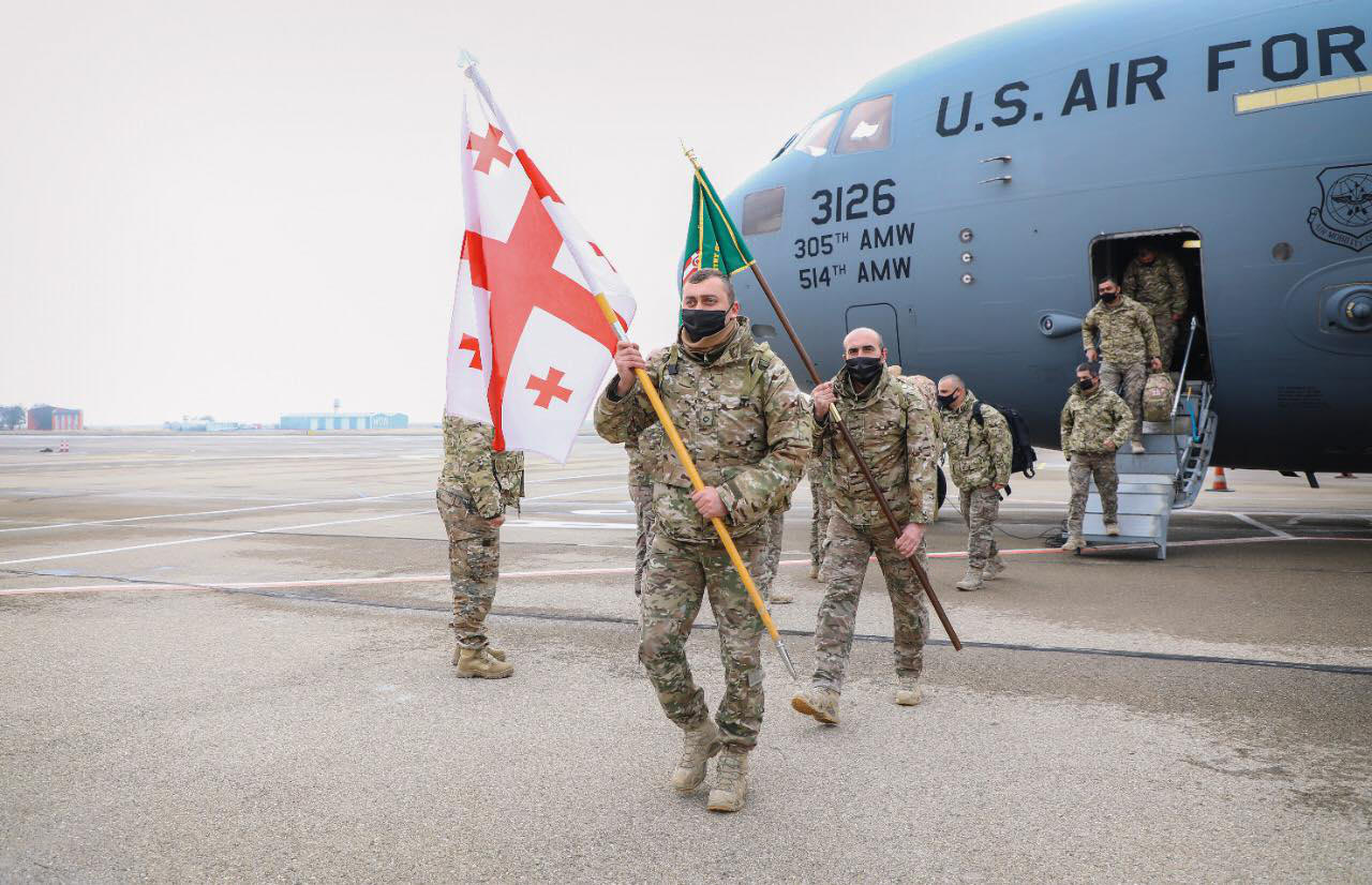 Georgian peacekeepers have returned from Afghanistan