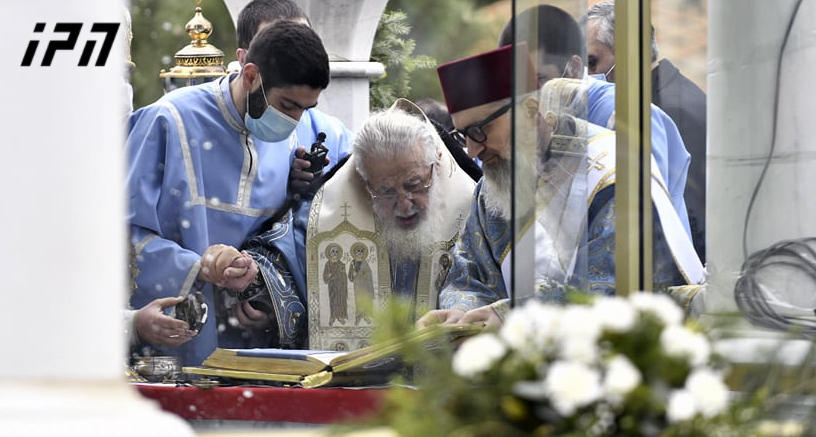 პატრიარქმა სამების საკათედრო ტაძარში, წყლის კურთხევის რიტუალი შეასრულა