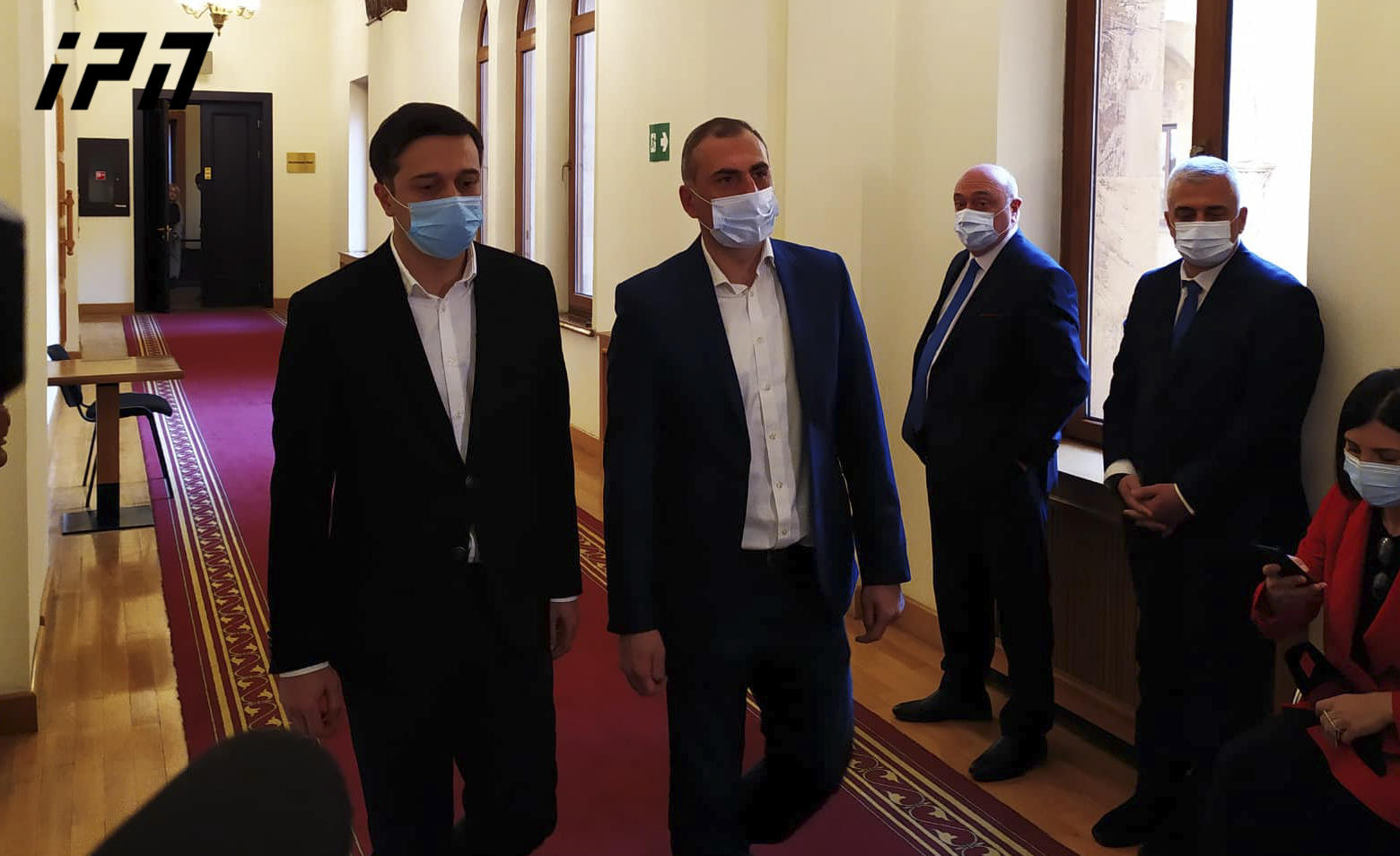 Aleko Elisashvili and Levan Ioseliani arrived in the Parliament to ...