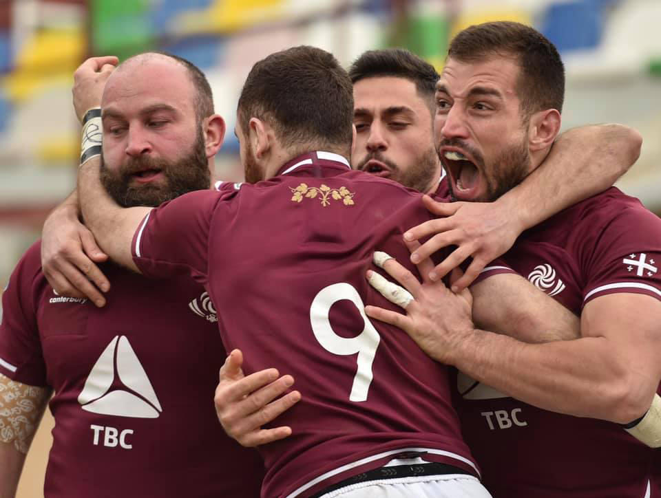 Georgian rugby team defeats Russia
