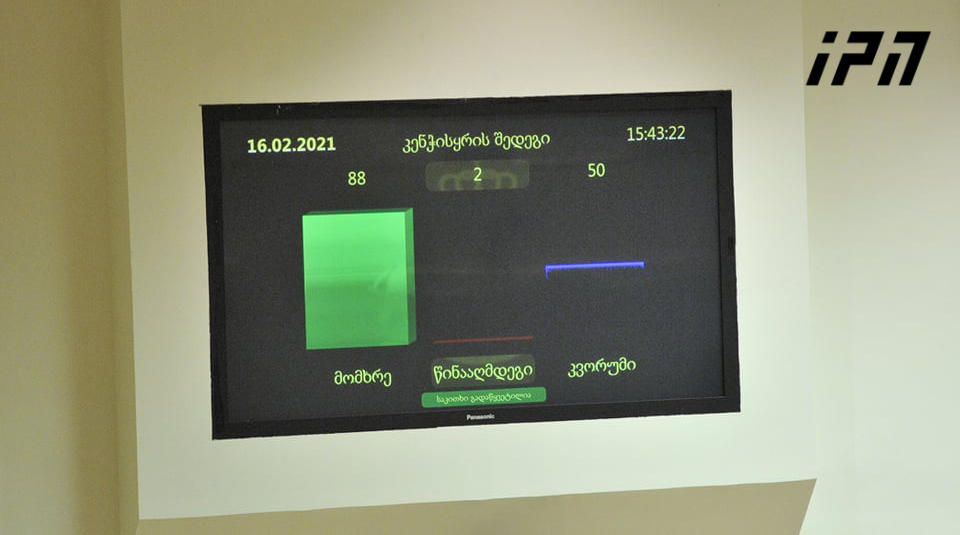 პარლამენტმა ნიკა მელიას სადეპუტატო იმუნიტეტის შეჩერებას მხარი დაუჭირა