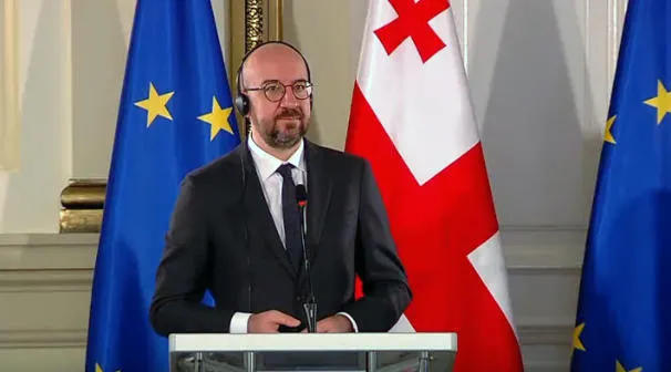 Шарль Мишель – Мой визит в Грузию проходит на фоне обострившегося политического кризиса, который очень беспокоит ЕС – Мы призываем все стороны интенсивно работать для нейтрализации ситуации