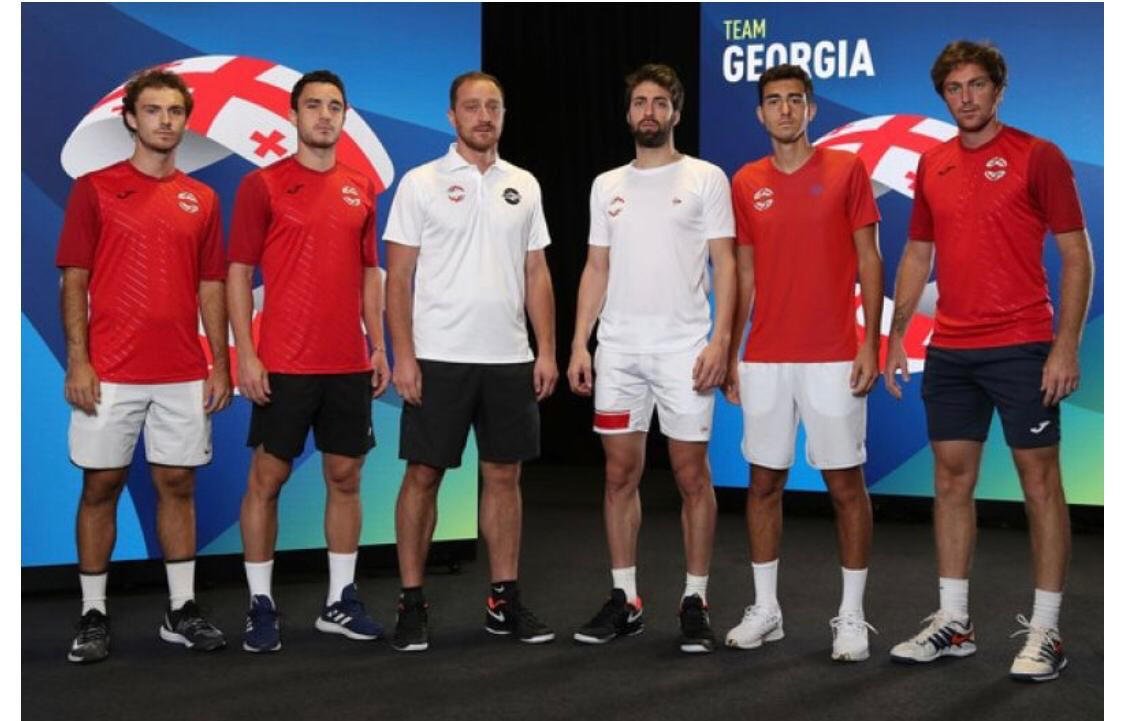 Georgian tennis team shows support to Nikoloz Basilashvili