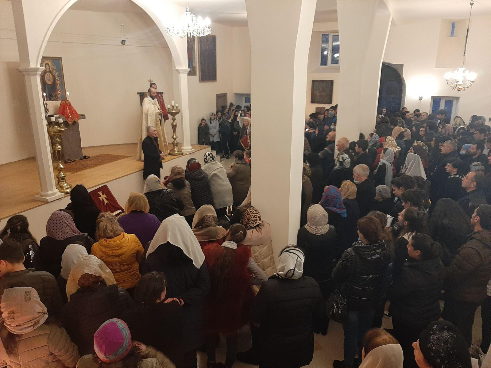 სომეხთა სამოციქულო მართლმადიდებელი ეკლესიის წარმომადგენლებმა  ქრისტეს ბრწყინვალე აღდგომა აღნიშნეს
