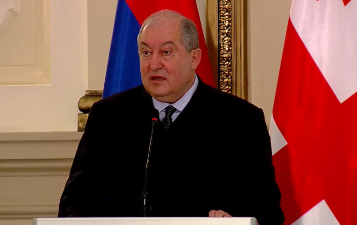 Президент Армении - Укрепление отношений с Грузией является одной из важных предпосылок для безопасности как нашей страны, так и региона