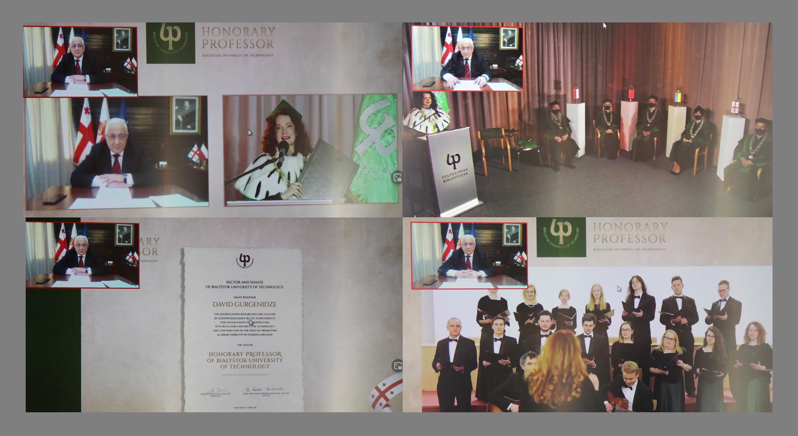 საქართველოს ტექნიკური უნივერსიტეტის რექტორს ბელოსტოკის ტექნოლოგიური უნივერსიტეტის საპატიო პროფესორის წოდება მიენიჭა