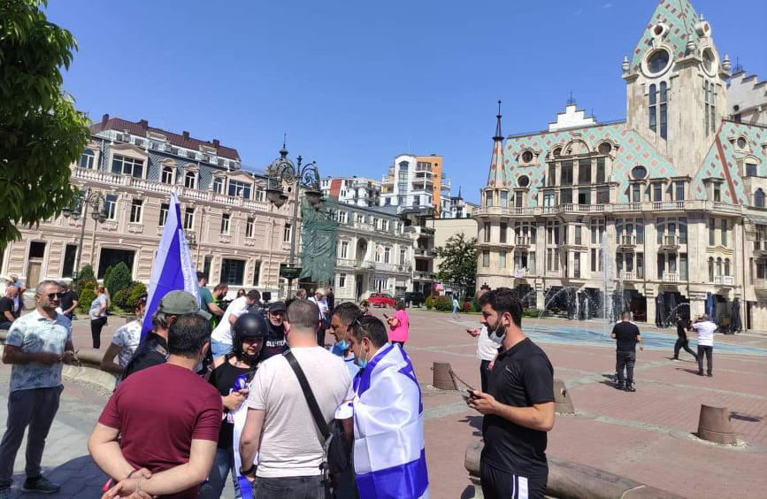 ბათუმში ისრაელის მიმართ სოლიდარობის აქცია მიმდინარეობს