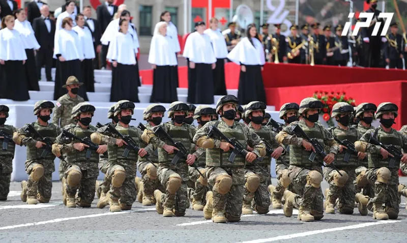 247 recruits take the military oath at the ceremony dedicated to the Independence Day of Georgia