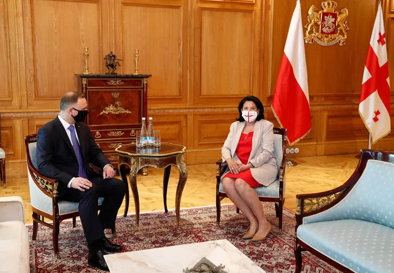 Salome Zourabichvili hosts President of Poland at Orbeliani Palace