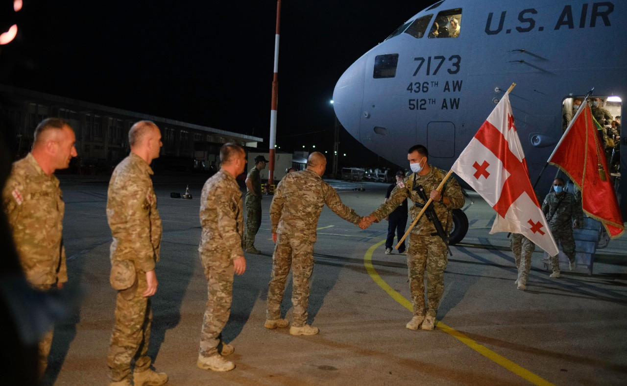 Last unit of Georgian Defense Forces return from Afghanistan to Georgia