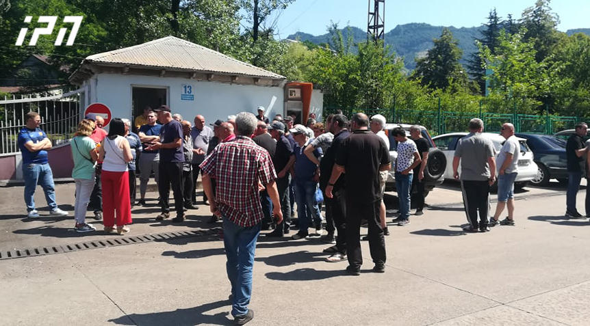Part of miners go on strike in Tkibuli