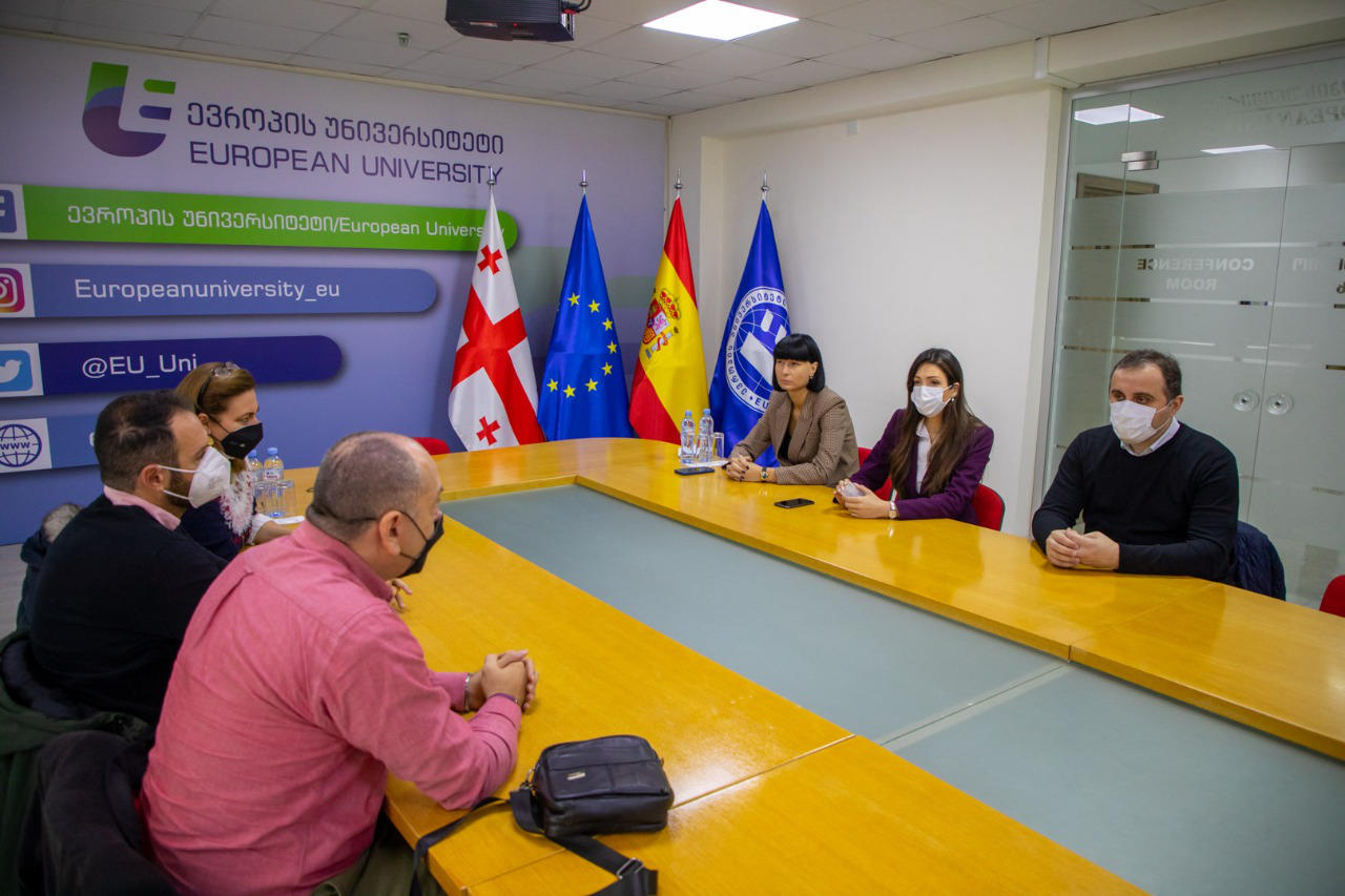 ევროპის უნივერსიტეტს ერასმუს+ პროგრამის ფარგლებში მალაგას უნივერსიტეტის წარმომადგენლები ეწვივნენ