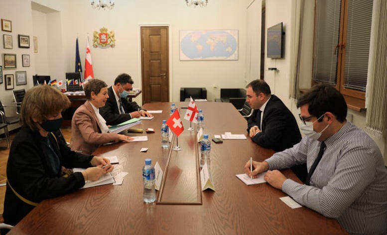 ნიკოლოზ სამხარაძე რუსეთის ფედერაციაში შვეიცარიის საგანგებო და სრულუფლებიან ელჩს შეხვდა