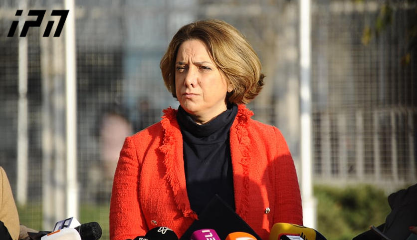 სალომე სამადაშვილი მიხეილ სააკაშვილს ევროპარლამენტარების წერილს გადასცემს