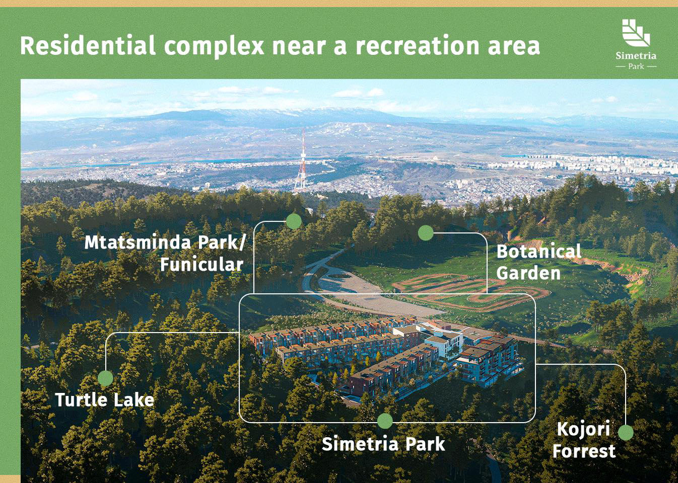 Unique residential area “Simetria Park” being built in a recreational triangle in Okrokana