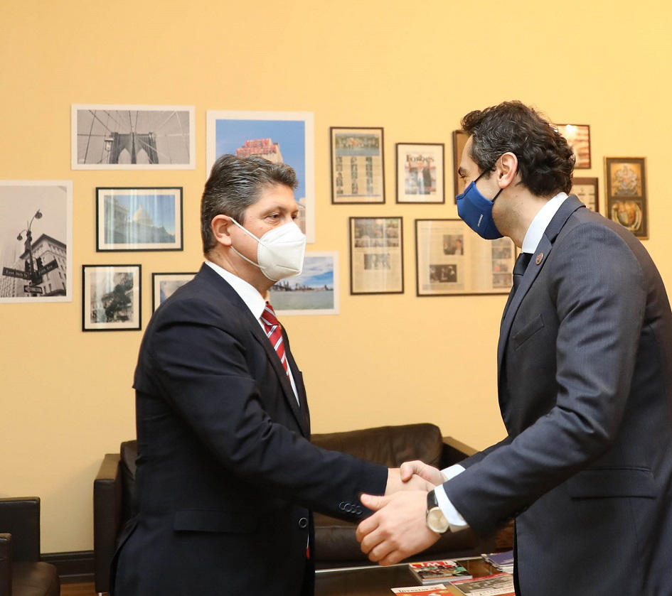 კახა კუჭავა ევროპის საბჭოს საპარლამენტო ასამბლეის მონიტორინგის კომიტეტის თანამომხსენებლებს შეხვდა