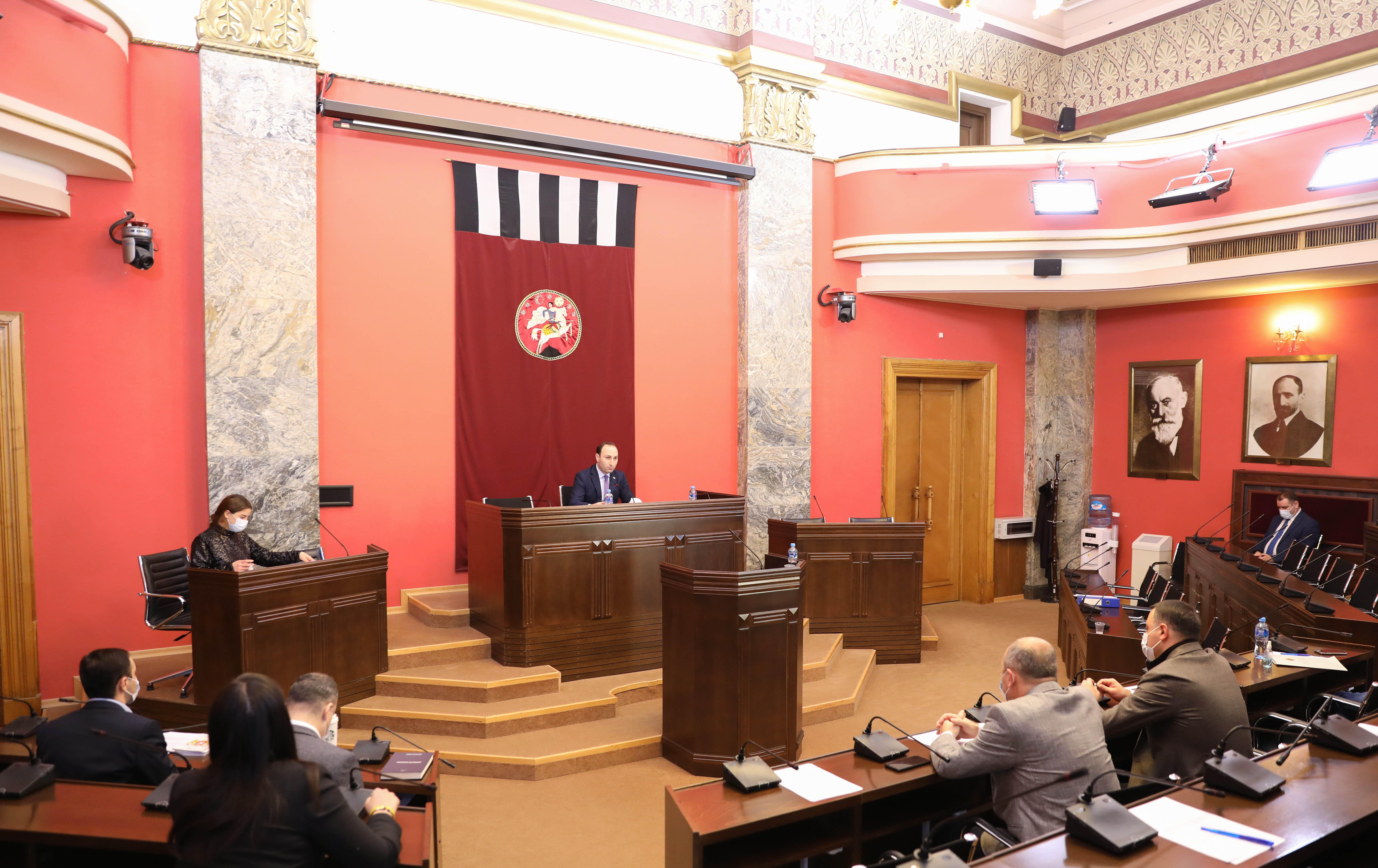 დეოლიგარქიზაციის საკითხზე პარლამენტის იურიდიულ საკითხთა კომიტეტის ფარგლებში შექმნილი სამუშაო ჯგუფი პირველ სხდომას მართავს