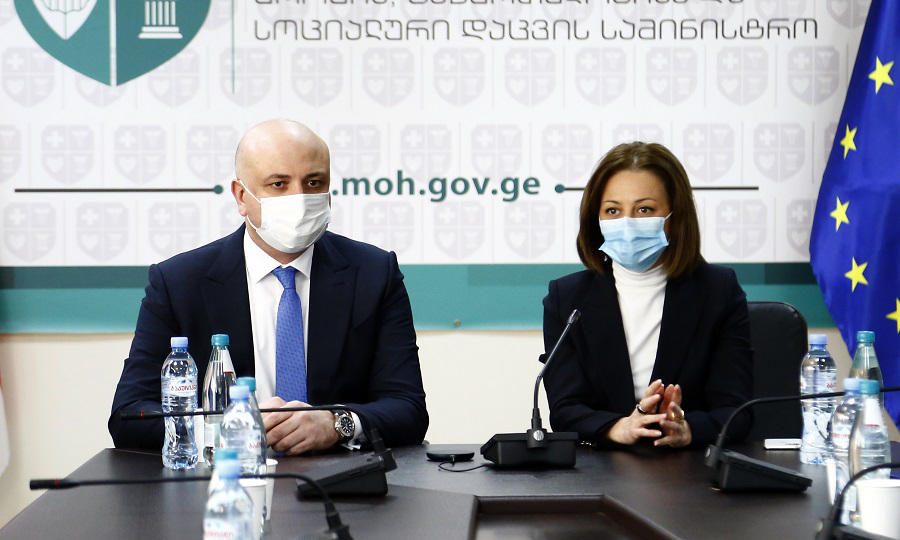 ეკატერინე ტიკარაძემ თანამშრომლებს ჯანდაცვის ახალი მინისტრი წარუდგინა