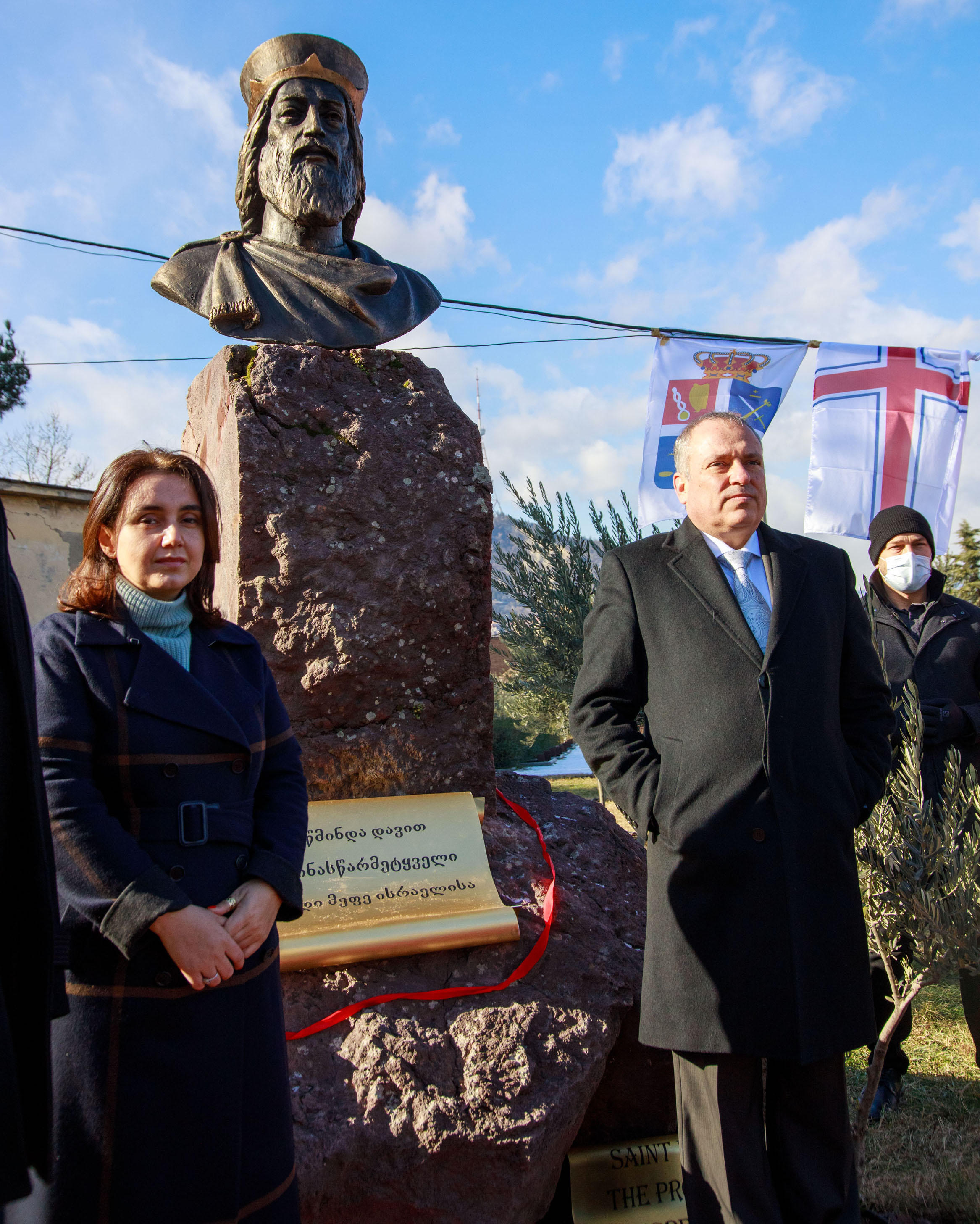 თბილისში დავით წინასწარმეტყველის ბიუსტი გაიხსნა