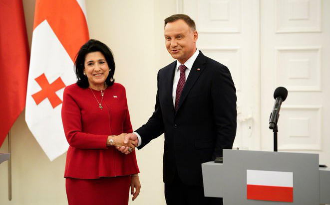 საქართველოს პრეზიდენტმა სალომე ზურაბიშვილმა პოლონეთში სამუშაო ვიზიტი დაიწყო