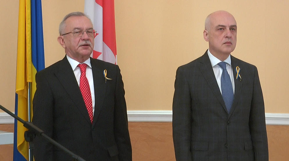 დავით ზალკალიანი - კიდევ ერთხელ ვუცხადებთ სოლიდარობას და მტკიცე მხარდაჭერას მოძმე უკრაინელ ხალხს, ჩვენ ყოველთვის ვდგავართ თქვენს გვერდით, რადგან კარგად ვიცით თავისუფლებისა და მისთვის ბრძოლის ფასი