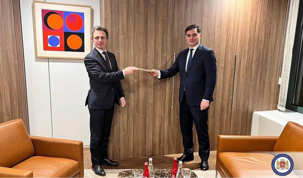 Georgia's official application for EU membership has been submitted to the Permanent Representative of France, the country holding the Presidency of the Council of the European Union