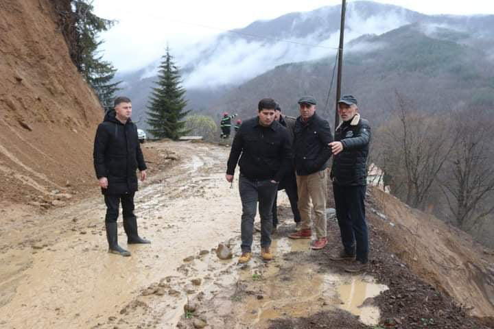 ძლიერი წვიმის შედეგად, ონის სოფელ სორგითში მეწყრული პროცესები გააქტიურდა