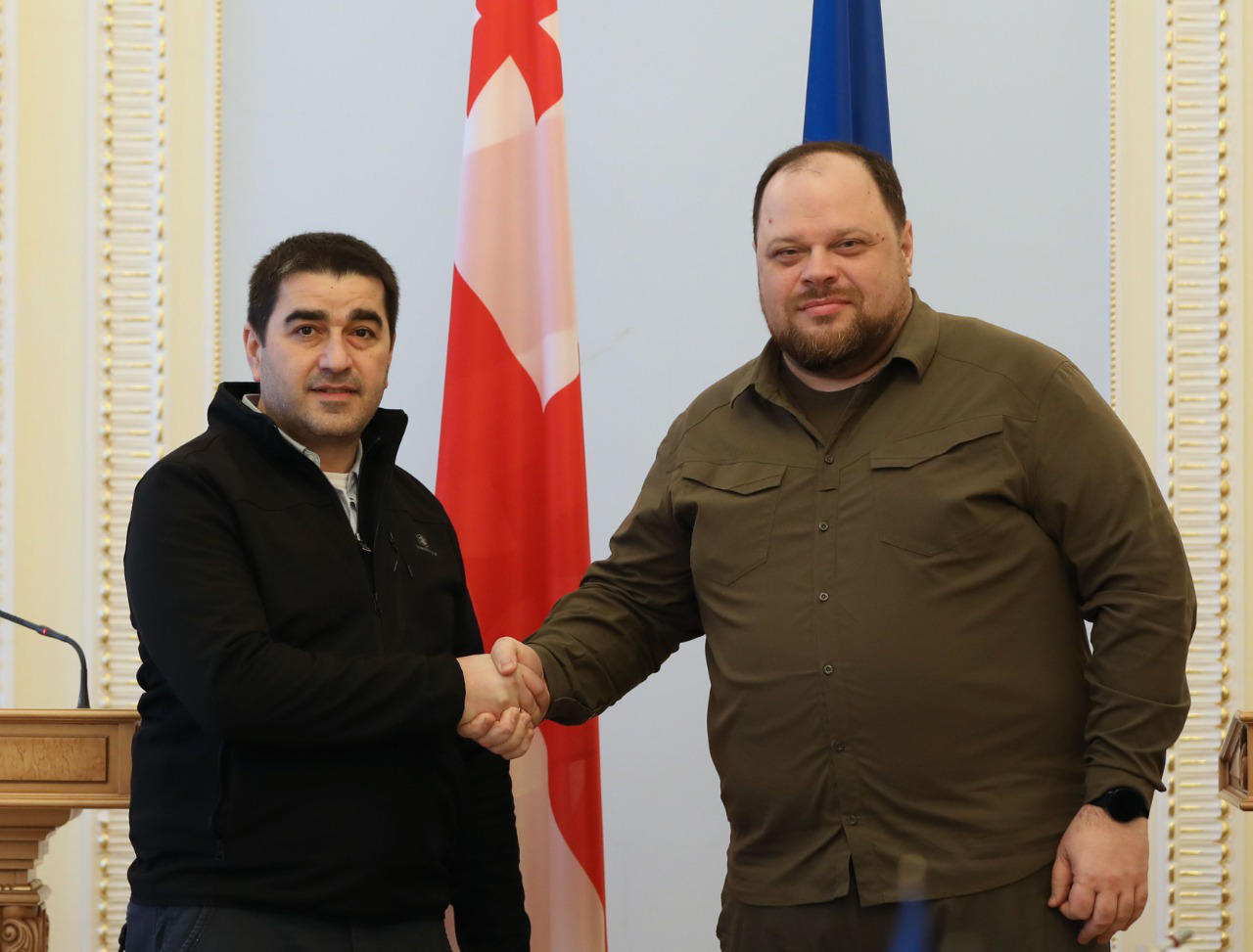რუსლან სტეფანჩუკი - მადლობას ვუხდი საქართველოს პარლამენტის სპიკერს ვიზიტისთვის - ჩვენ განვიხილეთ აგრესორი ქვეყნის წინააღმდეგ სანქციების დაწესების აუცილებლობა