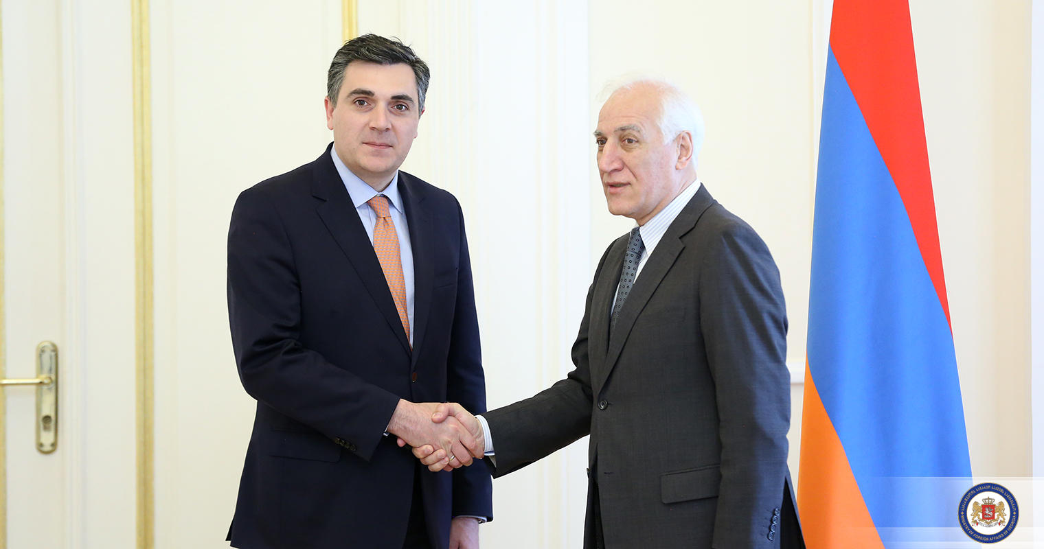საქართველოს საგარეო საქმეთა მინისტრი სომხეთის პრეზიდენტს  შეხვდა
