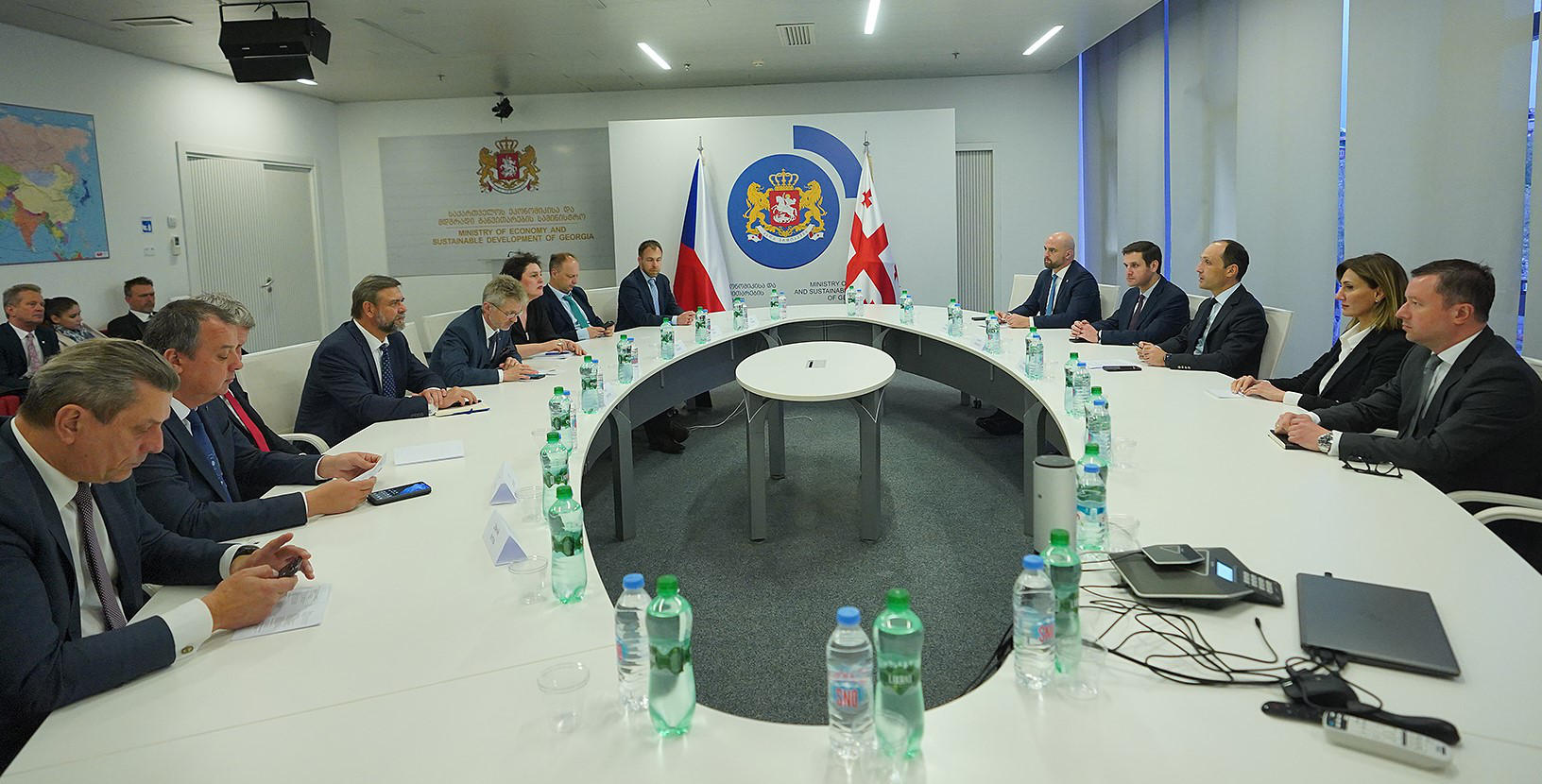 ლევან დავითაშვილი ჩეხეთის რესპუბლიკის პარლამენტის სენატის პრეზიდენტს მილოშ ვისტრჩილს შეხვდა