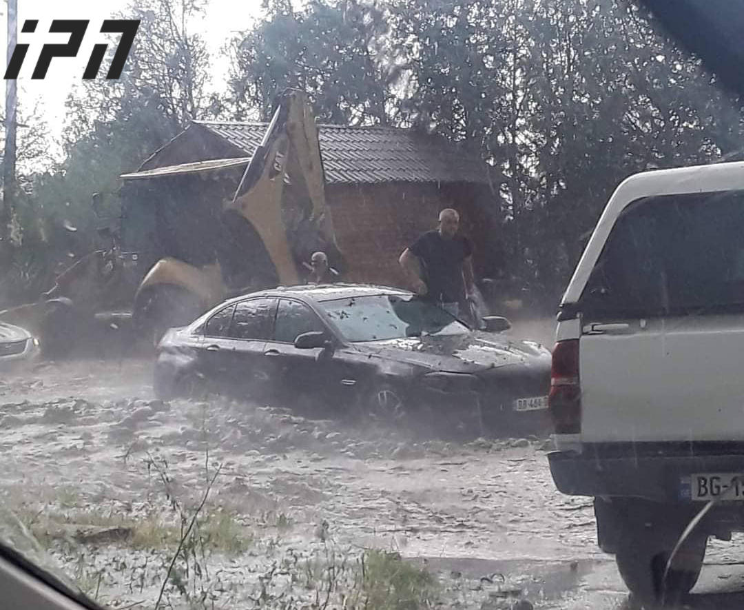 საგურამოში უხვმა ნალექმა პრობლემები შექმნა