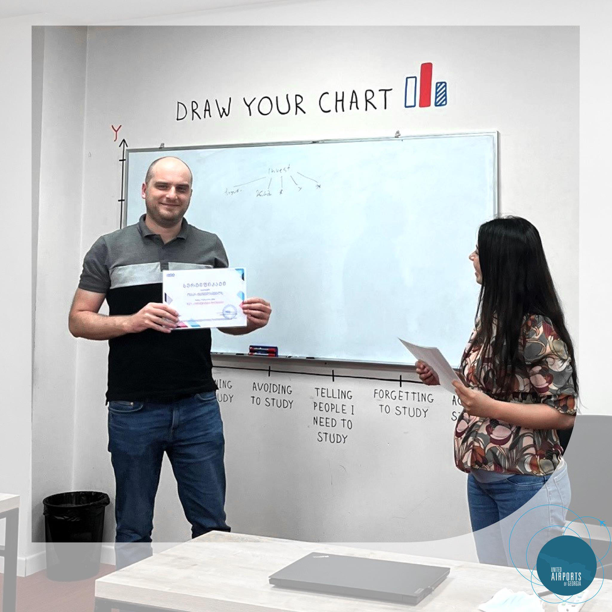 საქართველოს აეროპორტების გაერთიანების თანამშრომლებმა ტრენერთა რესერტიფიცირების ტრენინგი წარმატებით გაიარეს