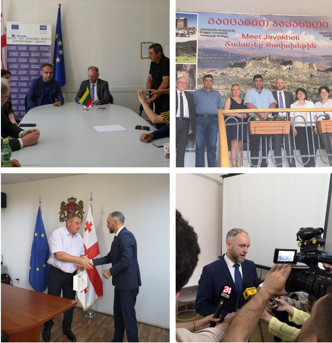 ლიეტუვის ელჩი საქართველოში, ანდრიუს კალინდრა ნინოწმინდის, ახალქალაქისა და მარნეულის მუნიციპალიტეტებს ეწვია