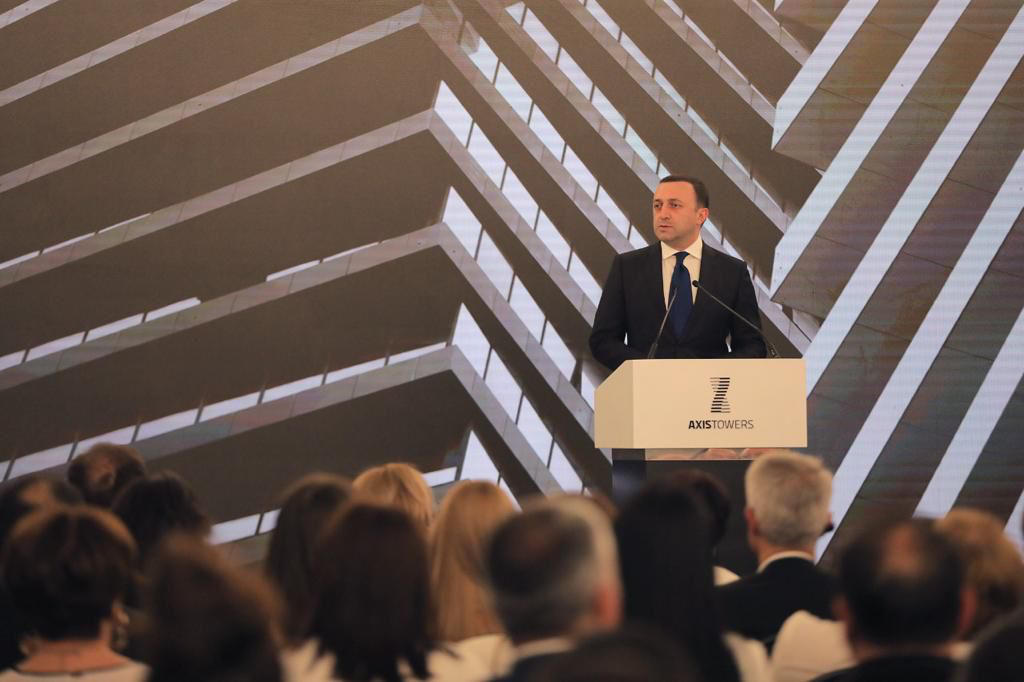 ირაკლი ღარიბაშვილი - „აქსის თაუერსი" მთლიანად ქართული პროექტია - ეს ცათამბჯენი და ეს 5-ვარსკვლავიანი სასტუმრო ნამდვილად ქვეყნის პროგრესის, მშვიდობის და ეკონომიკის განვითარების სიმბოლო შეიძლება გახდეს