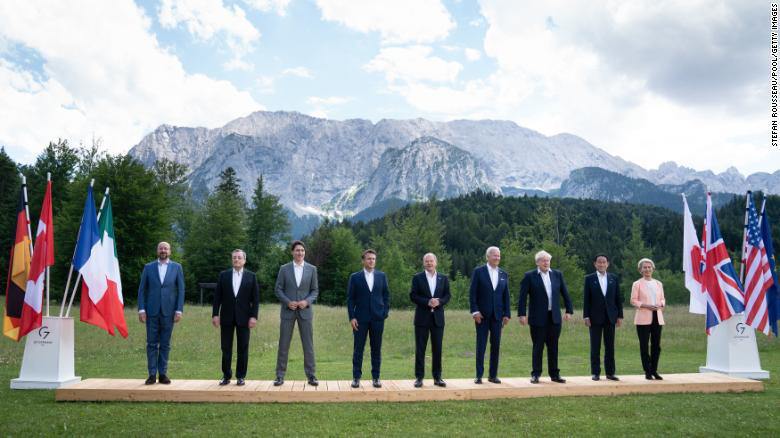 ვოლოდიმირ ზელენსკი „დიდი შვიდეულის“ ლიდერებს მიმართავს