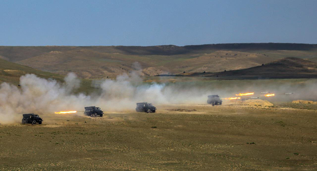 სამეთაურო-საშტაბო სწავლება „შამქორი 2022“-ის ფარგლებში, ვაზიანის პოლიგონზე საჩვენებელი სწავლება გაიმართა