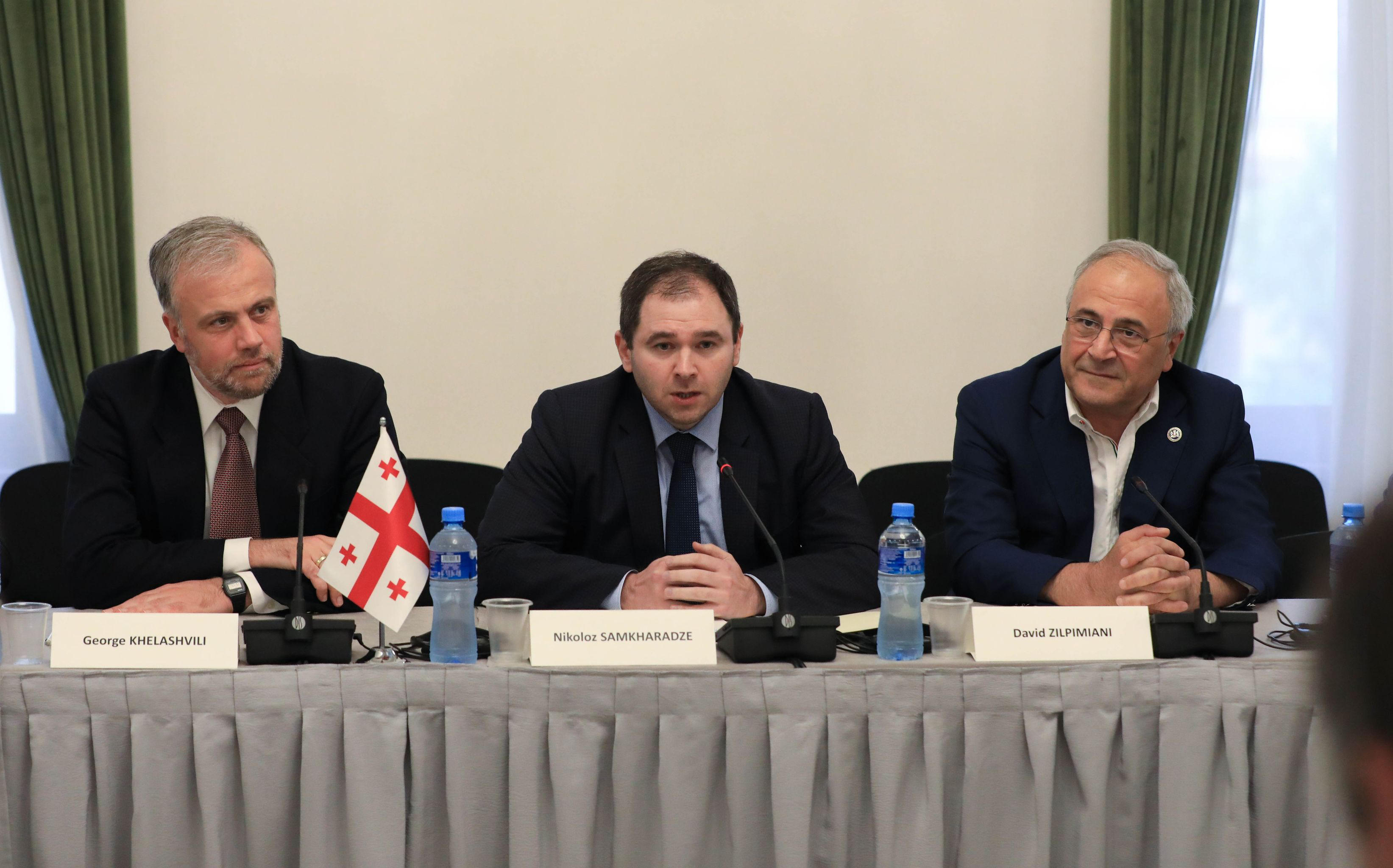 ნიკოლოზ სამხარაძე და საგარეო ურთიერთობათა კომიტეტის წევრები ევროპული პარლამენტის საგარეო საქმეთა კომიტეტის დელეგაციას შეხვდნენ