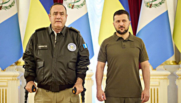 ვოლოდიმირ ზელენსკიმ მადლობა გადაუხადა გვატემალას პრეზიდენტს უკრაინისადმი მკაფიო და თანმიმდევრული მხარდაჭერისთვის