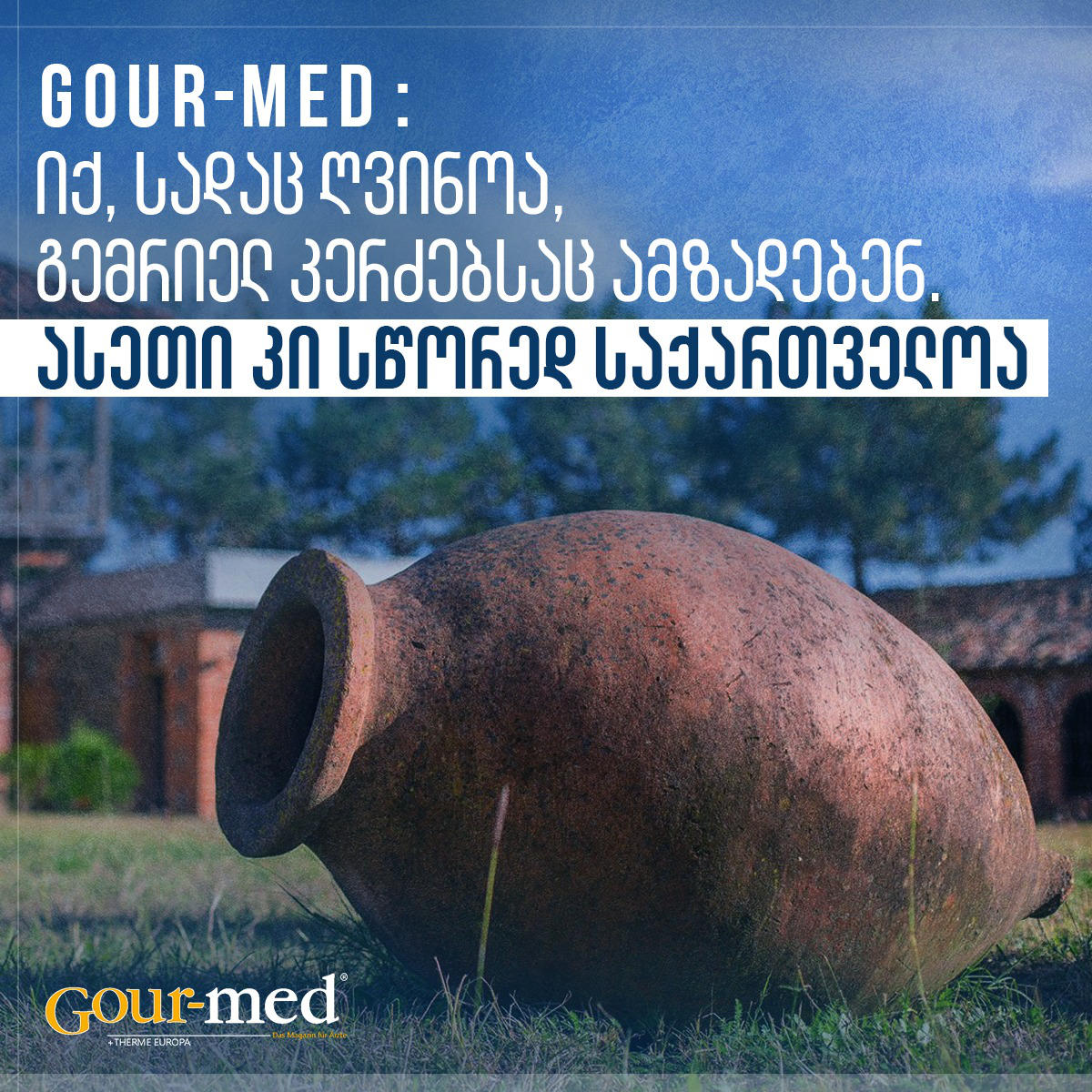 გერმანული ჟურნალი Gour-Med-ი საქართველოს ტურისტული პოტენციალის შესახებ სტატიას აქვეყნებს