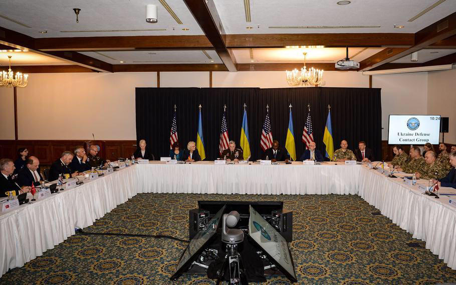 Juansher Burchuladze attended the meeting of the Defense Contact Group of Ukraine at the US Ramstein Air Base