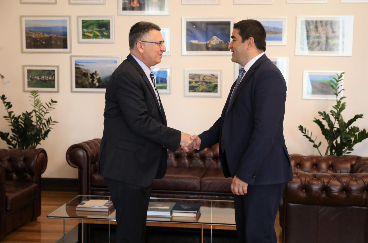 შალვა პაპუაშვილი ისრაელის სახელმწიფოს ვიცე-პრემიერსა და იუსტიციის მინისტრს გიდეონ საარს შეხვდა