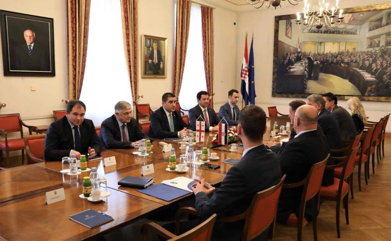 შალვა პაპუაშვილი ხორვატიის რესპუბლიკის პარლამენტის თავმჯდომარეს შეხვდა